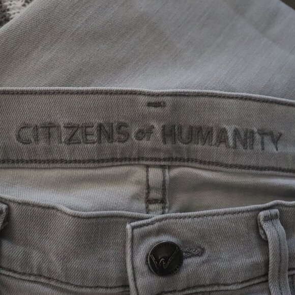 Citizens of Humanity Avedon Grey Light Wash 5-Pocket Skinny Denim Jeans - Picture 10 of 13